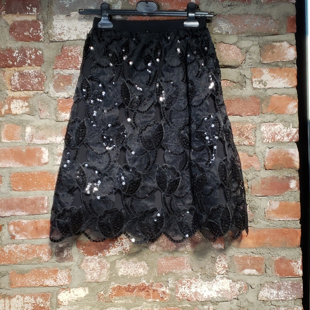 Adolfo vintage sequin skirt